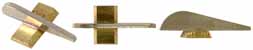Front Sight,
tall, .080" thick silver blade,
brass base